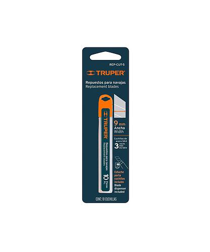 REPUESTO PARA CUCHILLA ARTESANO 9MM (10 PZAS) TRUPER 16962