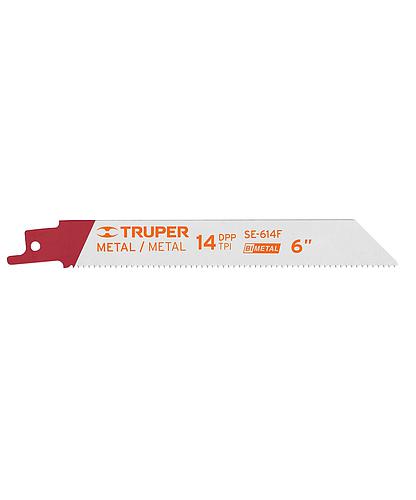 SEGUETAS PARA SIERRA RECIPROCA METAL 14DPP 6PULG TRUPER 10795 (PAR)