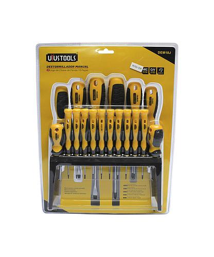 DESARMADOR JGO. 18 PZS HM-2399/DEM18J (DESC)