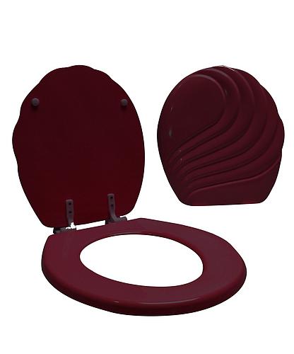 ASIENTO P/INODORO T/CONCHA ROJO VINO LHC-8404/LHC-8404 (DESC)