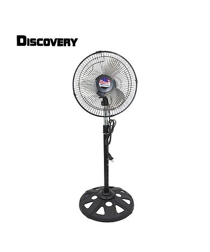 VENTILADOR PEDESTAL ACERO INOX. 10 PULG TY-1001-BK/MT-16-BK