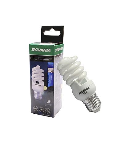 FOCO AHORRADOR 15W 120V E27 65K SYLVANIA (DESC)