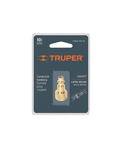 CONECTOR RAPIDO LATON 1/4 PULG HEMBRA 19082/TC2003