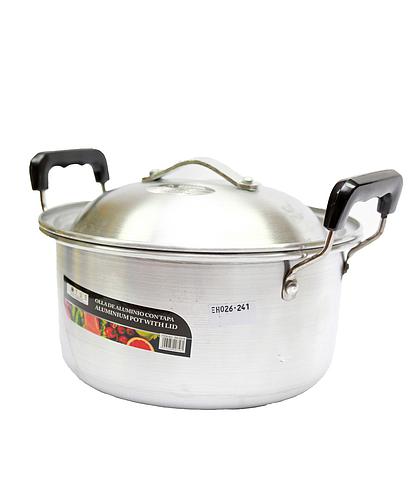 OLLA ALUMINIO CON TAPADERA 21CMS SH-0521