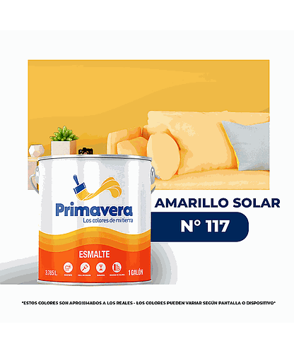 ACEITE PRIMAVERA AMARILLO SOLAR Nº 117 GALON (NC)