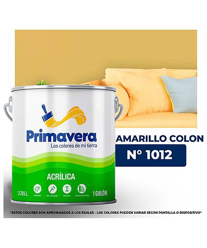 VINILICA PRIMAVERA AMARILLO COLON. Nº 1012 GALON (DESC)