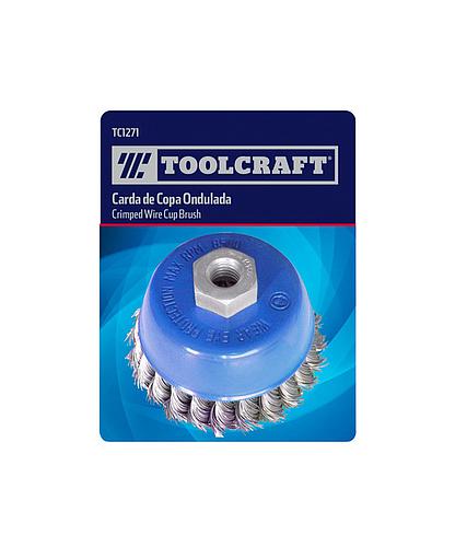 CEPILLO DE COPA PARA PULIDORA TRENZADO 3 PULG X 5/8 14186