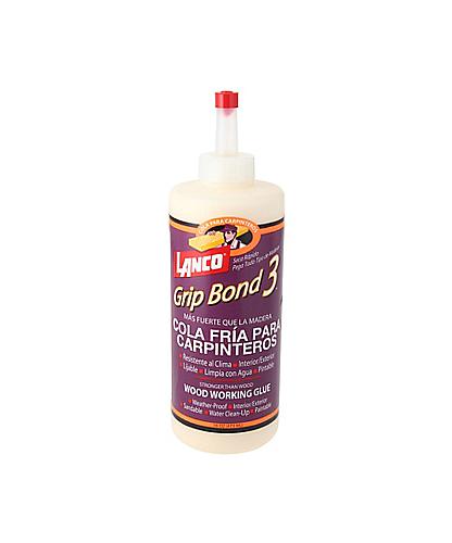 PEGAMENTO AMARILLO PARA CARPINTERIA GRIP BOND 3 - 4OZ. LANCO