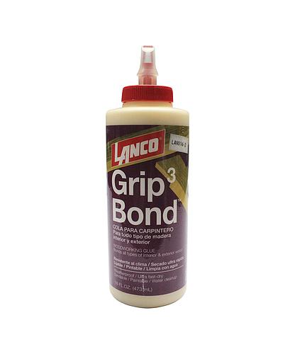 PEGAMENTO AMARILLO PARA CARPINTERIA GRIP BOND 3 - 1/8 GAL. LANCO