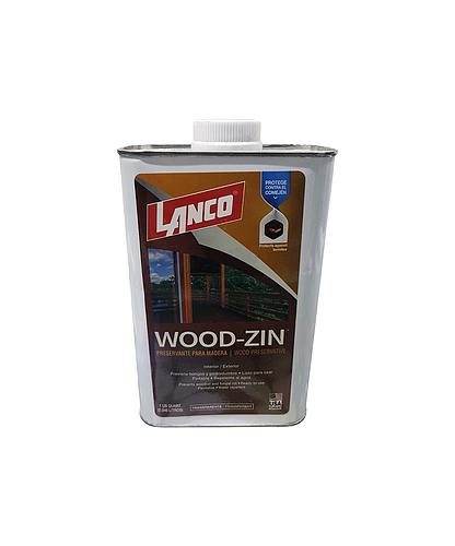 PRESERVANTE Y REPELENTE DE AGUA PARA MADERA WOOD ZIN 1/4 LANCO (NC)