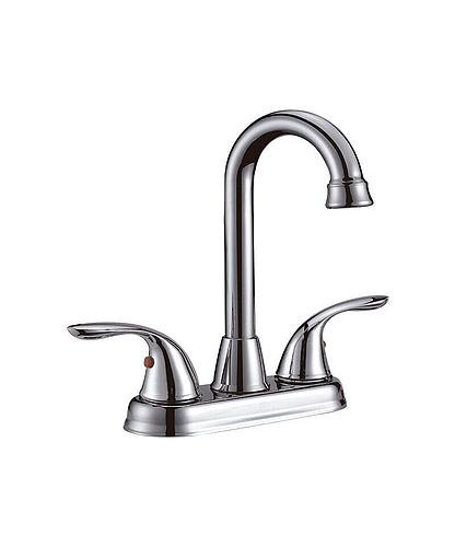 LLAVE PARA LAVABO DOBLE BRONCE BMF-8603