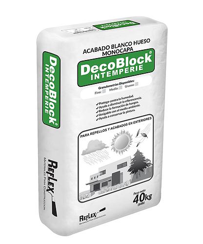 DECOBLOCK GRIS GRANO FINO EXTERIOR 40KG. REFLEX