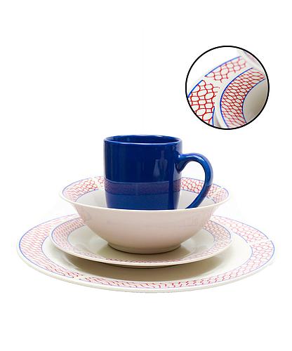 VAJILLA D/PORCELANA 16PZ 185-105