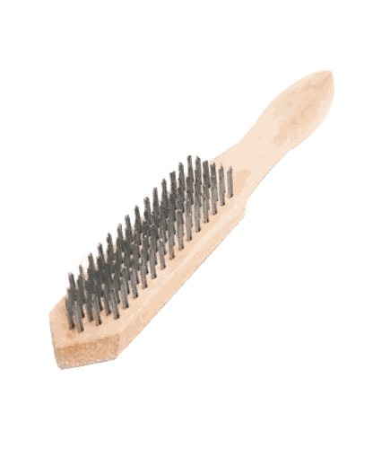 CEPILLO ALAMBRE CON MANGO MADERA 5 X 15