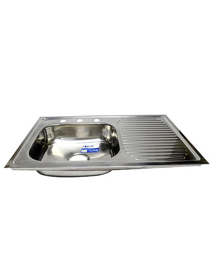 FREGADERO ACERO INOX 0.80X0.50 MTS IZQ. P-11290