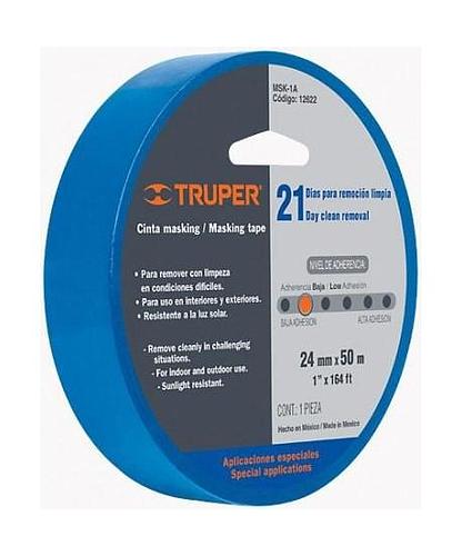 TIRROW AZUL PARA PINTAR 18MM X 3/4 PULG. 50 MTS. TRUPER 12621