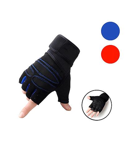 GUANTES PARA EJERCICIOS AZUL CON ROJO HO-1375 (DESC)