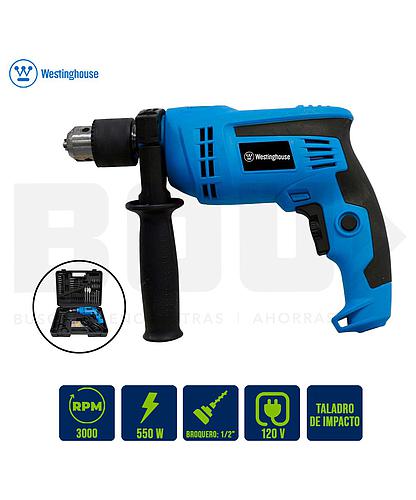 TALADRO IMPACTO WH 1/2 PULG 550W PT31008 KIT 106 PCS (NC)