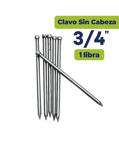 CLAVO ALAMBRE SIN CABEZA 3/4 (LBS)