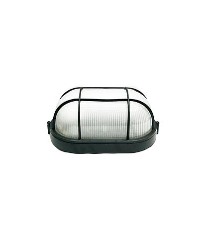 LAMPARA PARA EXTERIOR CON REJILLA NEGRA 50011A-BK