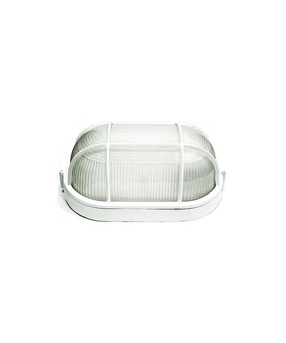LAMPARA PARA EXTERIOR CON REJILLA BLANCA 50011A-WH