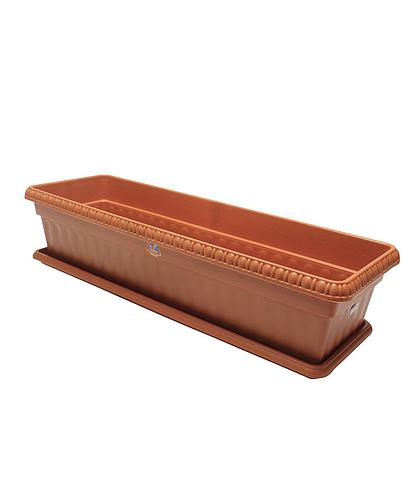 MACETERO RECTAN. PLASTICO CON BASE 16 CMS WNY-1164