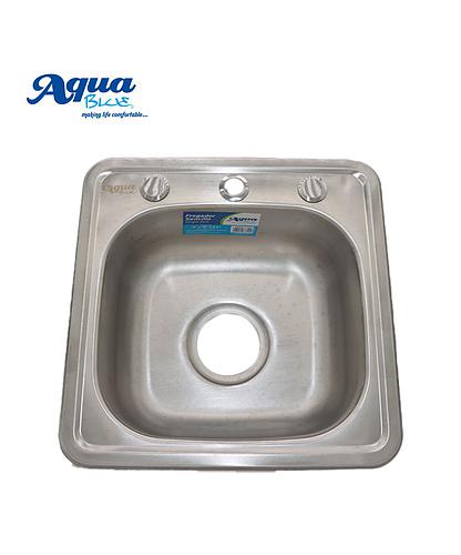 FREGADERO ACERO INOX 1 DEP 15X15X6 PULG A367-3838/P-11186