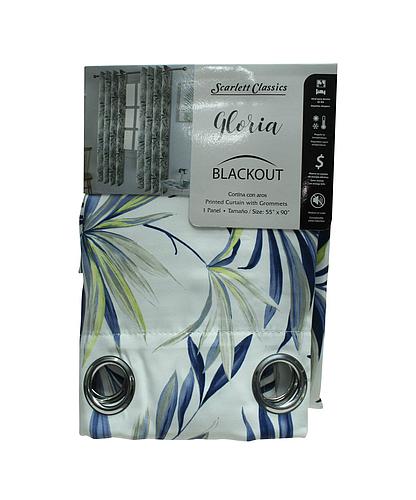 CORTINA PARA SALA 55X90 PULG BLACKOUT GLORIA SCR-2435