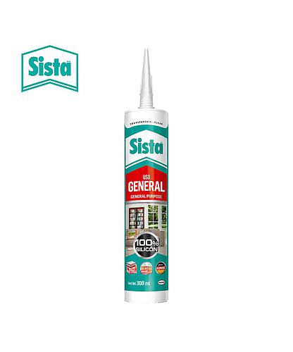 SELLADOR SILICON USO GENERAL TRANSPARENTE 280ML SISTA