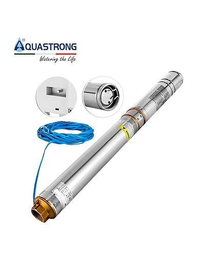 BOMBA PARA AGUA SUMERG. AQUASTRONG 1.5HP 4 PULG 220V 4SAM4/9 CON CAJA