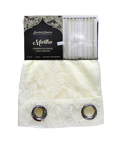 CORTINA PARA SALA 55X90PULG MARTHA BEIGE M NV-1148