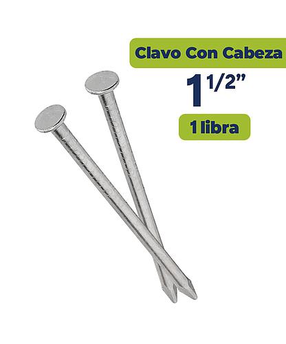 CLAVO ALAMBRE CON CABEZA 1 1/2 (LBS)
