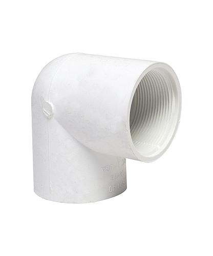CODO PVC CON ROSCA 1 * 90