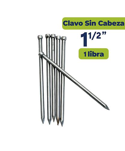 CLAVO ALAMBRE SIN CABEZA 1 1/2 (LBS)