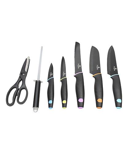 SET CUCHILLO CON TIJERAS 8 PZS BH-2258