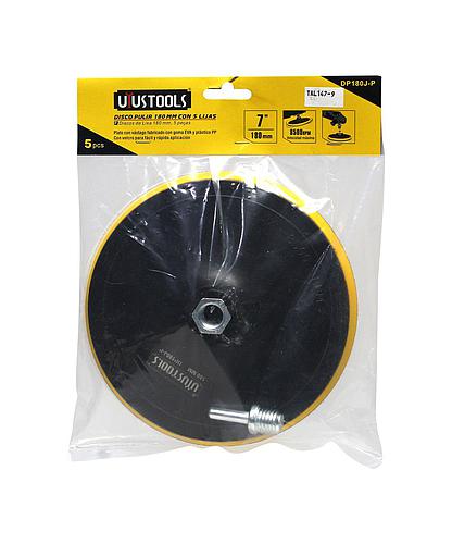 DISCO BASE PARA LIJA BELCRO 7 1/4 PULG 5 LIJAS DP180J