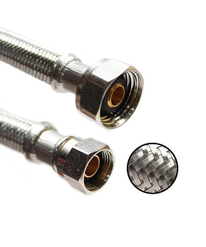 TUBO ABASTO FLEXIBLE EASTMAN INOX. PARA LAVABO 1/2 X 3/8 X 30 PULG 48007