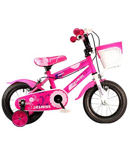 BICICLETA NIÑAS JASMINE RIN 12 ROSA CON CANASTA JAS-EV12123