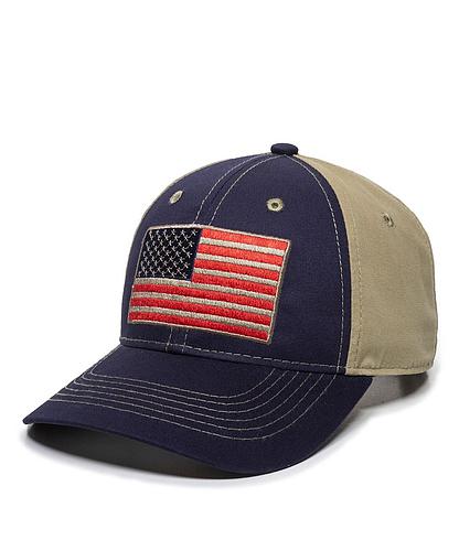 GORRA OUTDOOR AMERICANA NAVY KHAKI USA-165