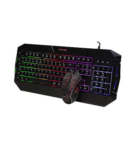 COMBO TECLADO + MOUSE GAMING CON LUCES LED MAGNAVOX MGA3209-M0