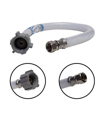 TUBO ABASTO FLEXIBLE EASTMAN PARA INODORO 7/8 X 3/8 X 16 PULG 48945