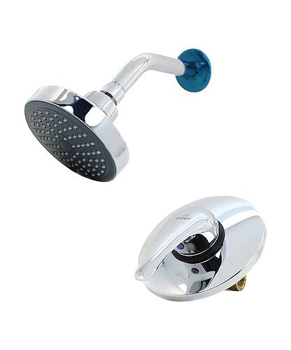 LLAVE DUCHA MONOMANDO CON REGADERA ACERO INOX. A367-FT006S