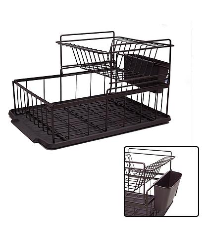 ESCURRIDOR DE PLATO METALICO CON BASE PLASTICA EP-DR02
