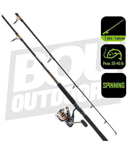 CAÑA PESCA CON CARRETE SPINNING DAIWA SW BG BOAT 50/7 BG5000/701H