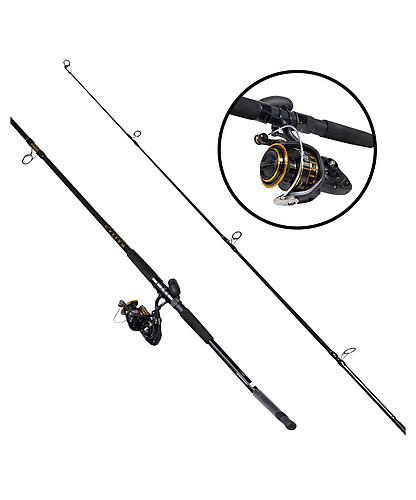 CAÑA PESCA CON CARRETE SPINNING DAIWA SW BG 45/9 BG4500/902MH