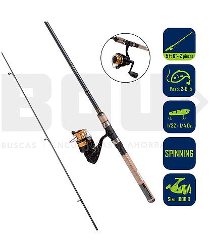 CAÑA PESCA CON CARRETE SPINNING DAIWA D-SHOCK 10/5.6 DSK10-B/F562UL