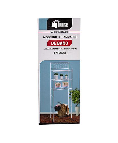ORGANIZADOR METAL BAÑO 3 NIVELES TDY-303WT