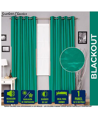 CORTINA PARA SALA BLACKOUT SOLARIS 52 X 90 PULG SCR-2744-SBLU